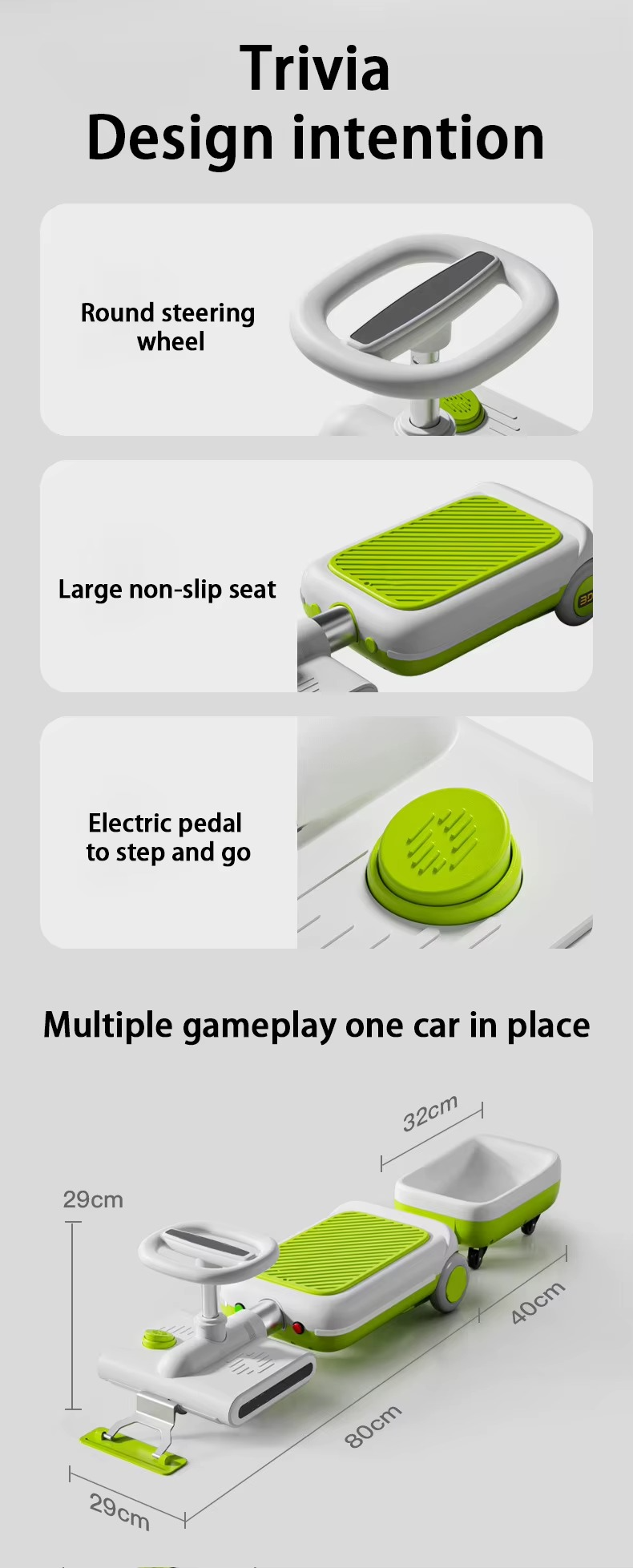 Clean & Ride™ Electric Cleaning Ride On Kart for Kids